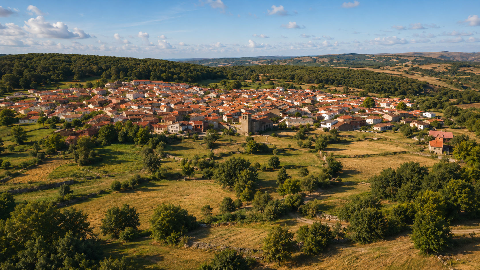 Vista aérea de Lagunilla, Salamanca